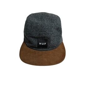HUF Hypebeast Brown and Grey Flat Bill Adjustable Cap